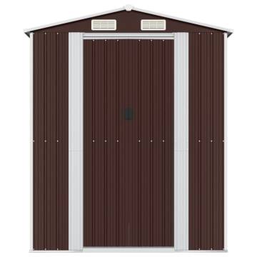 Dark Brown Garden Shed 192x191x223 cm - Durable Storage Solution