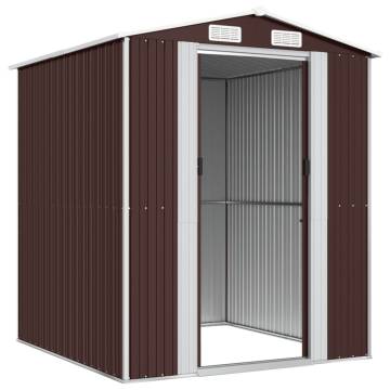 Dark Brown Garden Shed 192x191x223 cm - Durable Storage Solution