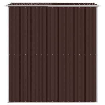 Dark Brown Garden Shed 192x191x223 cm - Durable Storage Solution