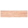 Light Brown Wall Shelf - Solid Oak Wood | HipoMarket