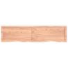 Light Brown Wall Shelf - Solid Oak Wood | HipoMarket