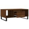 Elegant Brown Oak Coffee Table 90x50 cm - Hipomarket