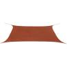 Sunshade Sail Oxford Fabric Rectangular 4x6 m Terracotta Colour terracotta Size 4 x 6 m Quantity in Package 1 