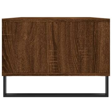 Elegant Brown Oak Coffee Table 90x50 cm - Hipomarket