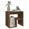 Stylish Brown Oak Bed Cabinets - 2 pcs - 40x30x40 cm