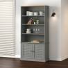 Bookcase VIGO Grey 85x35x170 cm Solid Wood Pine Colour grey Quantity in Package 1 