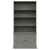 Bookcase VIGO Grey 85x35x170 cm - Solid Pine Wood Storage