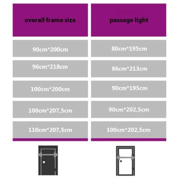 Elegant Anthracite Aluminium Front Door - 100x200 cm