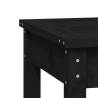 2-Seater Garden Bench Black | Solid Pine Wood | Hipomarket