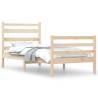 Solid Wood Pine Bed Frame 90x200 cm for Comfortable Sleep