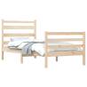 Solid Wood Pine Bed Frame 90x200 cm for Comfortable Sleep