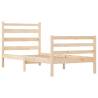 Solid Wood Pine Bed Frame 90x200 cm for Comfortable Sleep