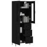 Stylish Highboard Black 69.5x34x180 cm | Hipomarket