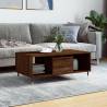 Elegant Brown Oak Coffee Table - 90x50x36.5 cm