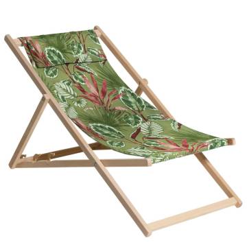 Madison Cala Wooden Beach Chair - Green | Hipo Market