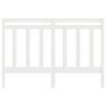 Stylish White Bed Headboard - Solid Pine | 141x4x100 cm