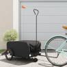 Bike Trailer Black 45 kg Iron Colour black Size 138 x 69 x 58 cm 