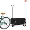 Bike Trailer Black 45 kg Iron - Durable & Versatile Cargo Solution