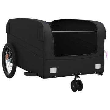 Bike Trailer Black 45 kg Iron - Durable & Versatile Cargo Solution