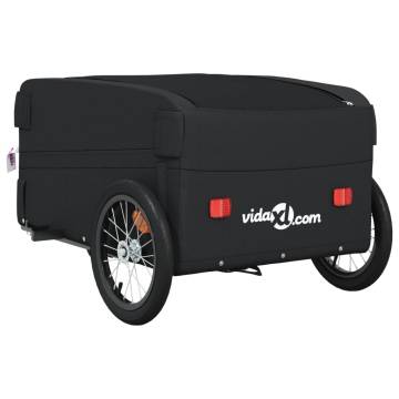 Bike Trailer Black 45 kg Iron - Durable & Versatile Cargo Solution