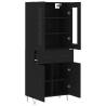 Stylish Highboard Black 69.5x34x180 cm | Hipomarket UK