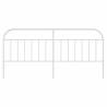 Stylish White Metal Headboard - 193 cm | Hipo Market