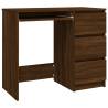 Modern Brown Oak Desk - 90x45x76 cm | HipoMarket