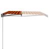 Manual Retractable Awning 450x300 cm - Orange & Brown