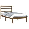 Honey Brown Solid Wood Bed Frame - 100x200 cm | HipoMarket