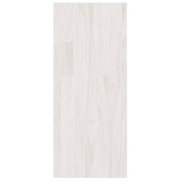 White Pinewood Book Cabinet Room Divider - 100x30x71.5 cm