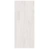 White Pinewood Book Cabinet Room Divider - 100x30x71.5 cm