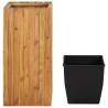 Garden Raised Bed 43.5x43.5x90 cm - Solid Acacia Wood Planter