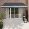 Retractable Awning Anthracite 3.5x2.5 m Fabric and Aluminium Colour anthracite Size 3.5 x 2.5 m Quantity in Package 1 