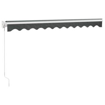 Retractable Awning Anthracite 3.5x2.5 m | Durable & Stylish