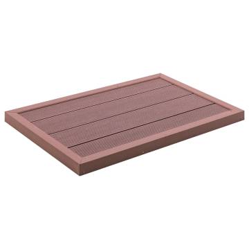 Floor Element for Solar Shower - WPC Brown 101x63 cm