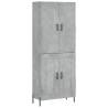 Stylish Highboard Concrete Grey - 69.5x34x180 cm | HipoMarket