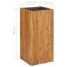 Garden Raised Bed 43.5x43.5x90 cm - Solid Acacia Wood Planter