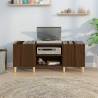 Stylish Brown Oak Record Cabinet - 121x38x48 cm | HipoMarket