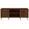 Stylish Brown Oak Record Cabinet - 121x38x48 cm | HipoMarket