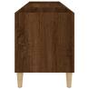 Stylish Brown Oak Record Cabinet - 121x38x48 cm | HipoMarket