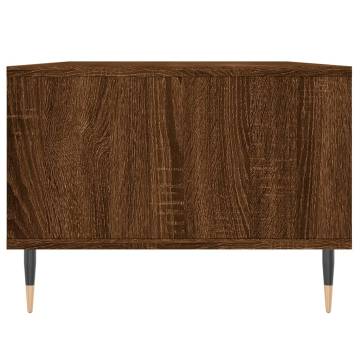 Elegant Brown Oak Coffee Table - 90x50x36.5 cm