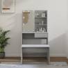 Dressing Table Set with LED Grey Sonoma Engineered Wood Colour grey sonoma Size 74.5 x 40 x 141 cm Quantity in Package 1 