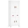 Stylish Highboard White 69.5x34x180 cm | Hipomarket UK