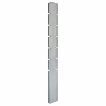 Garden Fence Posts 40 pcs Silver 180 cm Galvanised Steel