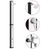 Outdoor Solar Shower with Shower Head and Faucet 35 L Colour silver Quantity in Package 1 