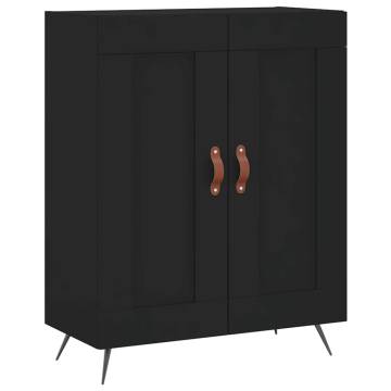 Highboard Black 69.5x34x180 cm - Stylish Storage Solution