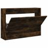 Shoe Cabinet Smoked Oak 80x21x57 cm | Stylish & Compact Design