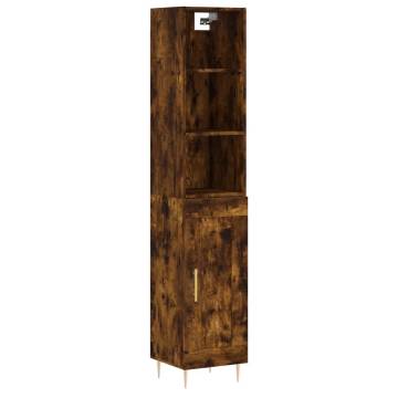 Highboard Smoked Oak - Stylish Storage Solution | HipoMarket