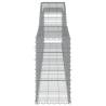 Arched Gabion Baskets - 25 pcs Galvanised Garden Barriers