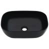 Ceramic Black Wash Basin 45.5x32x13 cm | Hipomarket UK